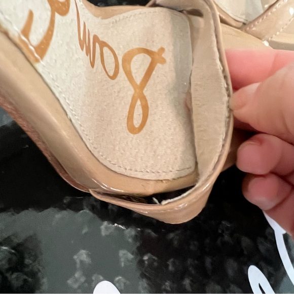 Sam Edelman Eleanor Patent Almond Heeled Sandals - Picture 10 of 11